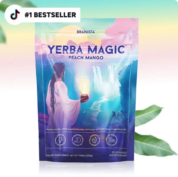 BRAINISTA Yerba Magic - Natural Mate Tea Blend for Fast Fat Loss, Healthy Digestion & Immune Defense